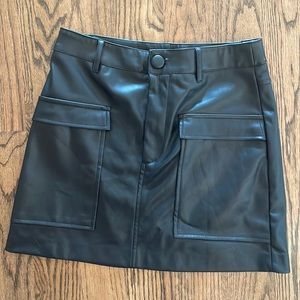 Zara faux leather skirt